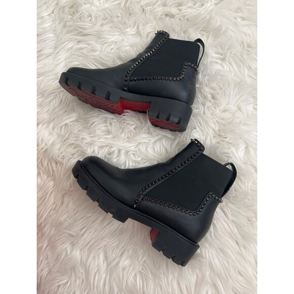 Christian Louboutin Out Lina Chelsea Ankle Boots - Picture 13 of 14